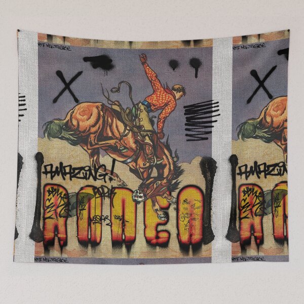 Item preview, Vintage Rodeo, Cowboy, We Need More Cowboys,  Spirit of the Wild West, Graffiti style designed and sold by Kai Multiverse.