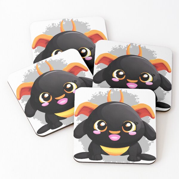 Item preview, Chubby funny cartoon black smiling devil pretending sumo designed and sold by e-stall4U.