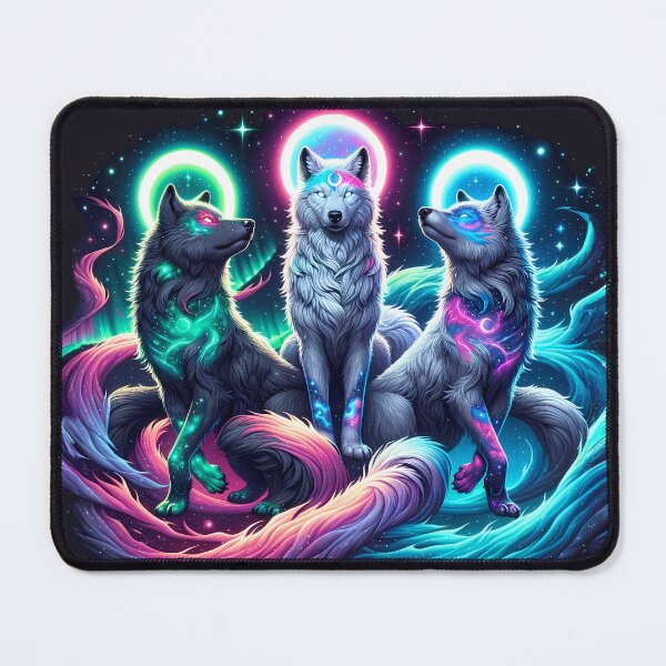Item preview, Three Cosmic Wolves designed and sold by tracydixon.