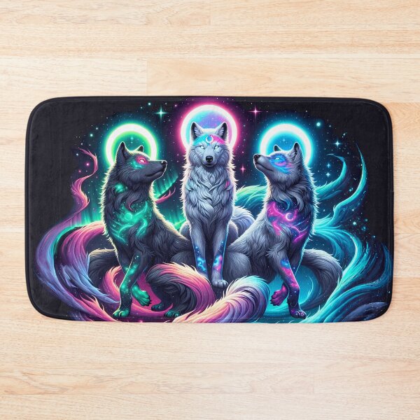 Item preview, Three Cosmic Wolves designed and sold by tracydixon.