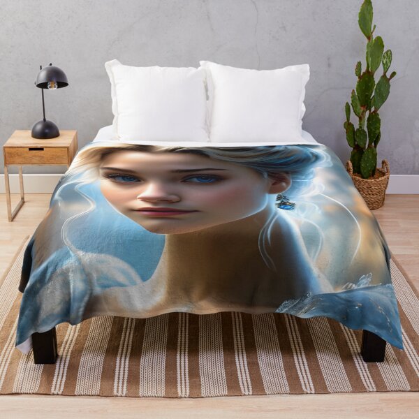 Item preview, Cute Princess In A Blue Dress designed and sold by TheArtOfPat.