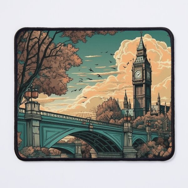 Item preview, London Clock Tower near Lake designed and sold by Ceylonex Arts.
