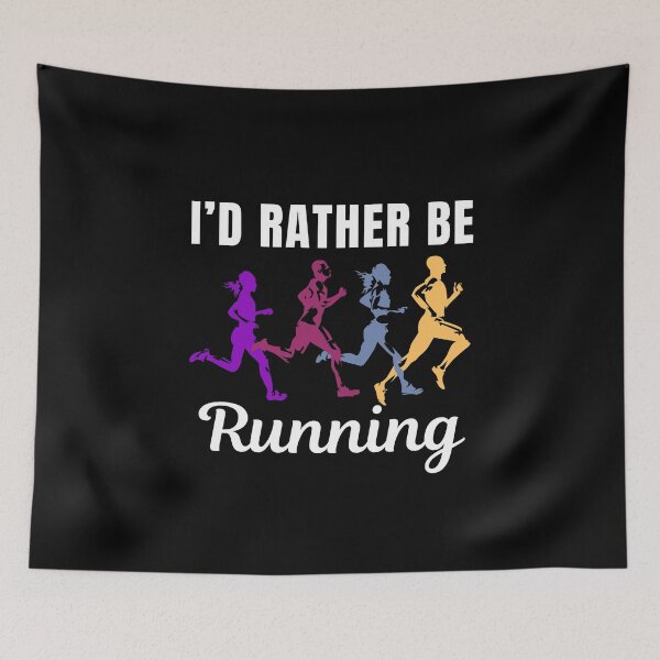 Item preview, I'd rather be running, runner athlete sport or hobby lovers  designed and sold by NBSStore.