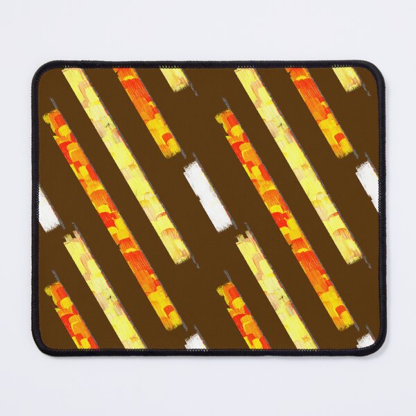 Item preview, orange red yellow tone line fabric pattern graphic design by ironpalette designed and sold by ironpalette.