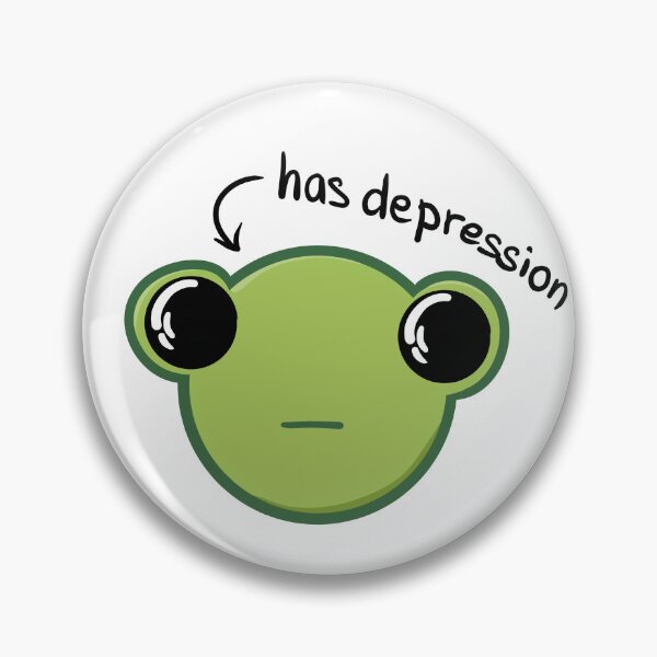 Item preview, this frog has depression designed and sold by hellenjellen.