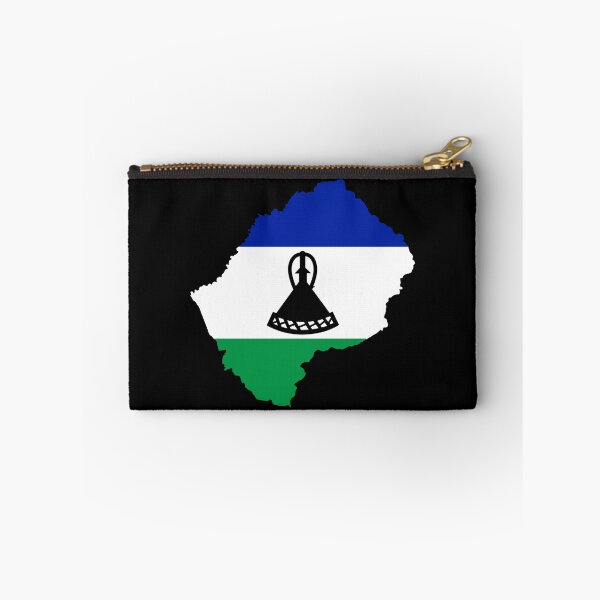 Item preview, Flag Map of Lesotho designed and sold by feether-store.