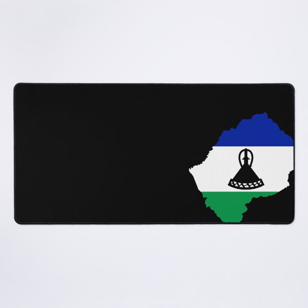 Item preview, Flag Map of Lesotho designed and sold by feether-store.