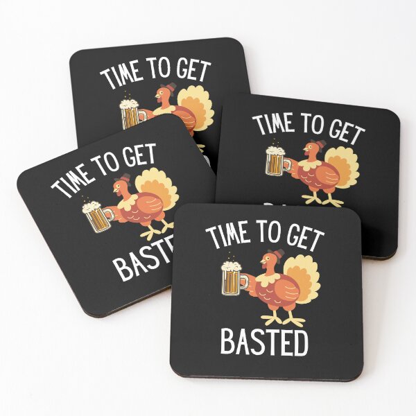 Item preview, Time To Get Basted Funny Beer Thanksgiving Turkey Day Celebration designed and sold by ZACK ART.