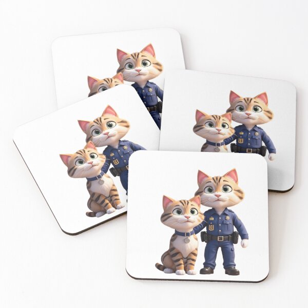 Item preview, An illustrated police cat designed and sold by DrMesk34.