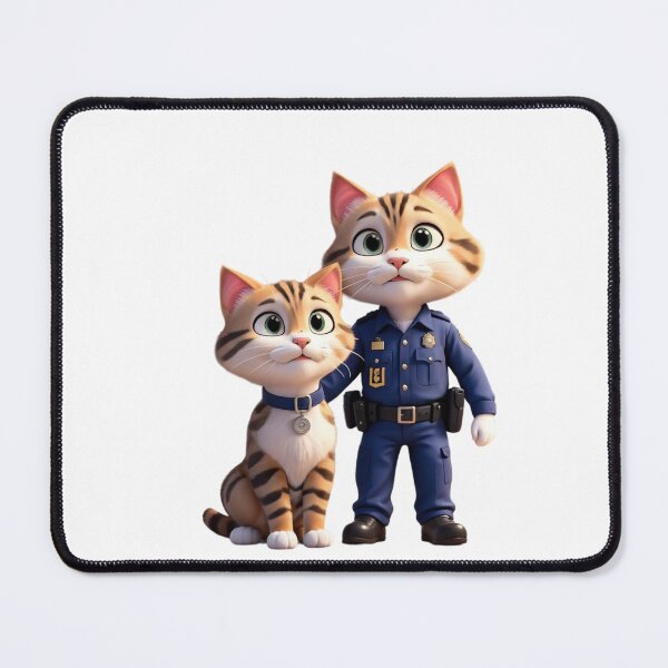 Item preview, An illustrated police cat designed and sold by DrMesk34.