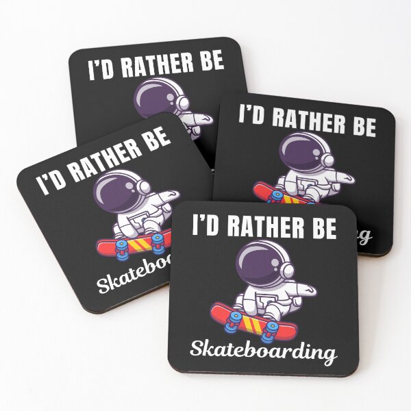 Item preview, I'd rather be skateboarding, skateboard riders  designed and sold by NBSStore.