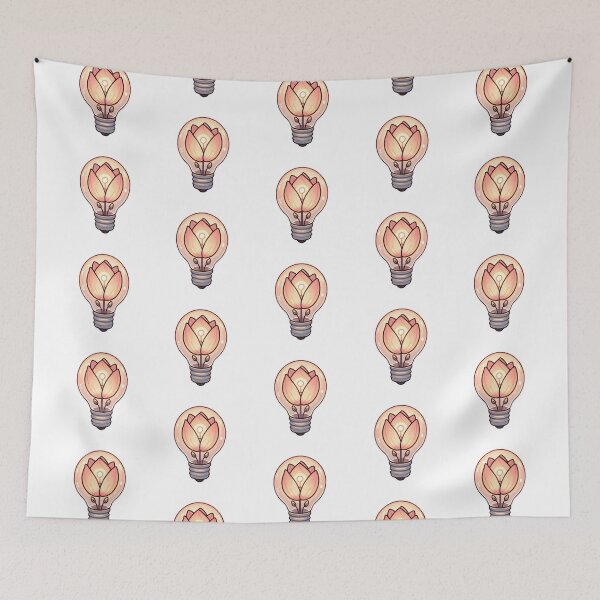 Item preview, Floral Light Bulb Blooming Ideas  designed and sold by UmbrellaStudio1.