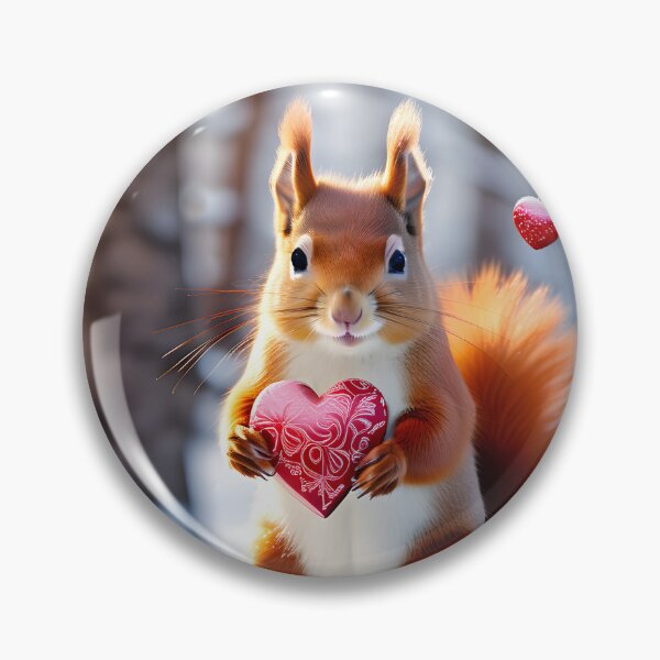 Item preview, A Squirrelly Valentine - Cute Red Squirrel With Heart designed and sold by TheCurators.
