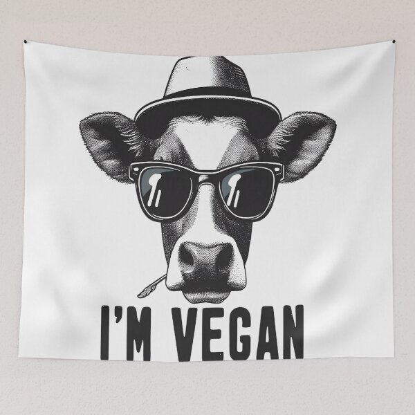 Item preview, I'm Vegan Funny Cow designed and sold by KitonicTees.