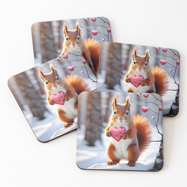 Item preview, A Squirrelly Valentine - Cute Red Squirrel With Heart designed and sold by TheCurators.