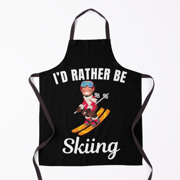 Item preview, I'd rather be skiing, snowboarding on skies hobby or winter sport lovers designed and sold by NBSStore.
