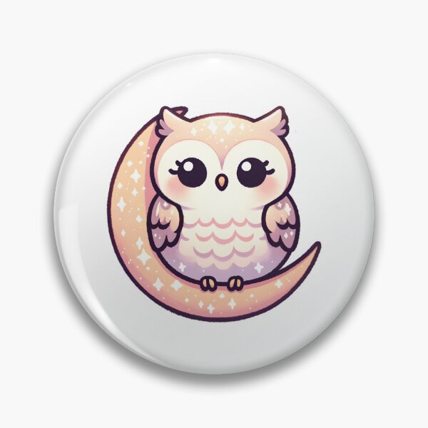Item preview, Starry Night Owl on Crescent Moon  designed and sold by UmbrellaStudio1.
