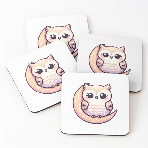 Item preview, Starry Night Owl on Crescent Moon  designed and sold by UmbrellaStudio1.