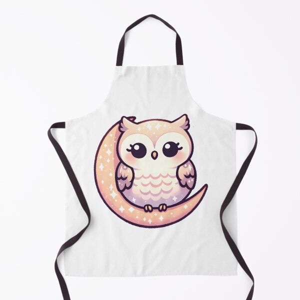 Item preview, Starry Night Owl on Crescent Moon designed and sold by UmbrellaStudio1.