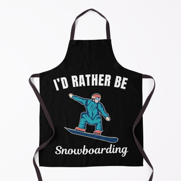 Item preview, I'd rather be snowboarding, snowboarding on skies hobby or winter sport lovers designed and sold by NBSStore.