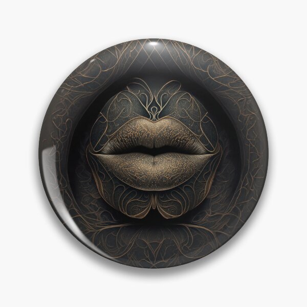 Item preview, woman's lips with intricate patterns designed and sold by Fantasymachine.