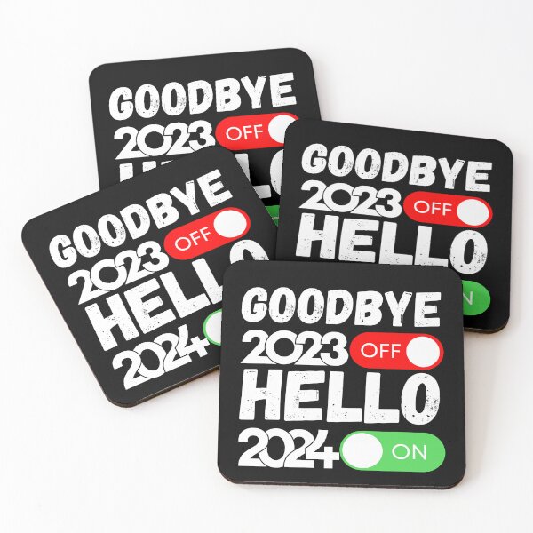 Item preview, Happy New Year 2024 Goodbye 2023 Hello 2024 designed and sold by JRsmail.
