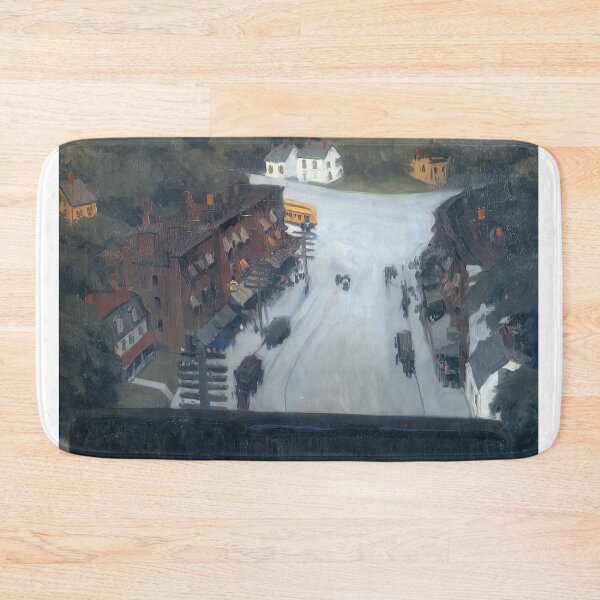 Item preview, edward hopper painting american village designed and sold by Amy-Hamilton.