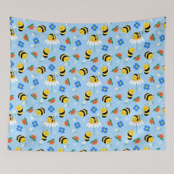 Item preview, Bee Pattern designed and sold by stephaniedraws.