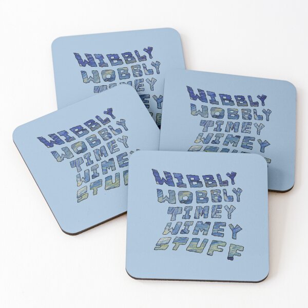 Item preview, "Wibbly Wobbly Timey Wimey Stuff" Doc Who Quote Print Design designed and sold by abldesign.