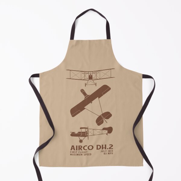 Item preview, Airco DH.2 British WW1 Biplane Infographic Silhouette Diagrams designed and sold by MilitaryMart.