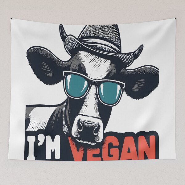 Item preview, I'm Vegan Funny Cow Veganism designed and sold by KitonicTees.