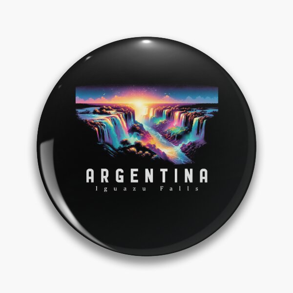 Item preview, Iguazu Falls Argentina -Cool Neon Digital Art designed and sold by SambaStyles.