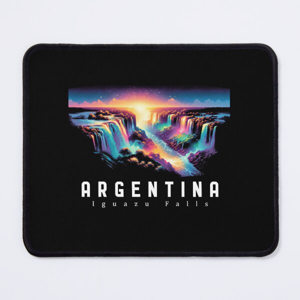 Item preview, Iguazu Falls Argentina -Cool Neon Digital Art designed and sold by SambaStyles.