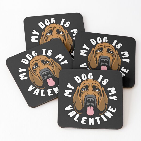 Aperçu de l'œuvre Mon chien Bloodhound est mon Valentin créée et vendue par TheAnimalZ00.