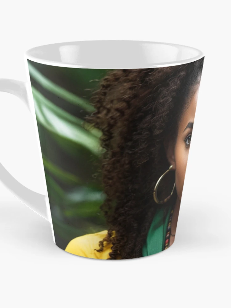 Thumbnail 3 of 4, Coffee Mug, Forest Reverie | Empowered Rasta Queen designed and sold by Rothnaric.