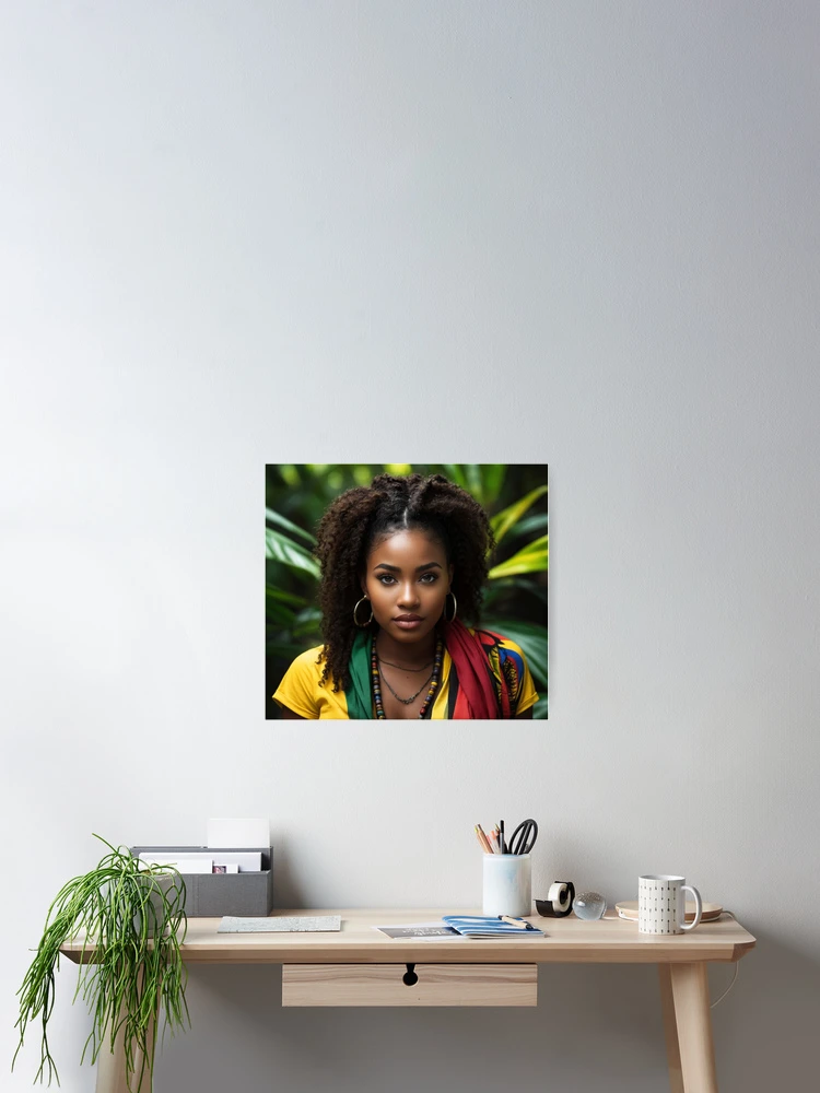 Thumbnail 2 of 3, Poster, Forest Reverie | Empowered Rasta Queen designed and sold by Rothnaric.