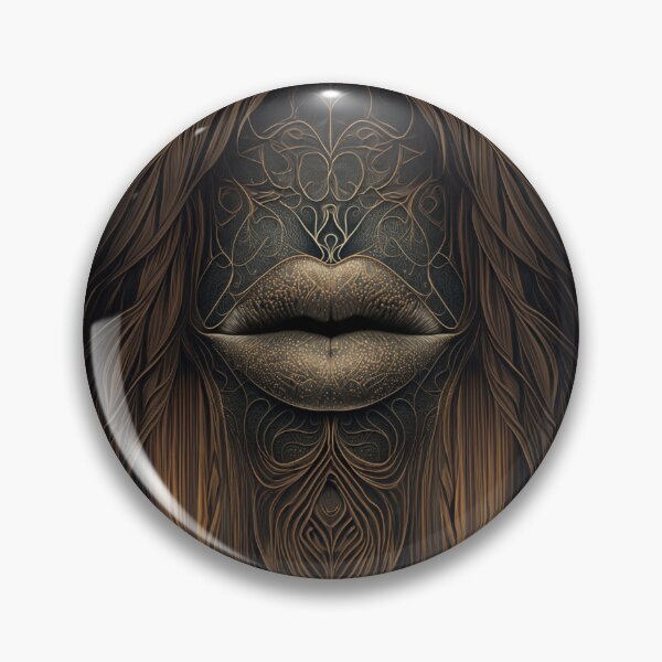 Item preview, woman's lips with intricate patterns designed and sold by Fantasymachine.