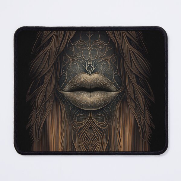 Item preview, woman's lips with intricate patterns designed and sold by Fantasymachine.