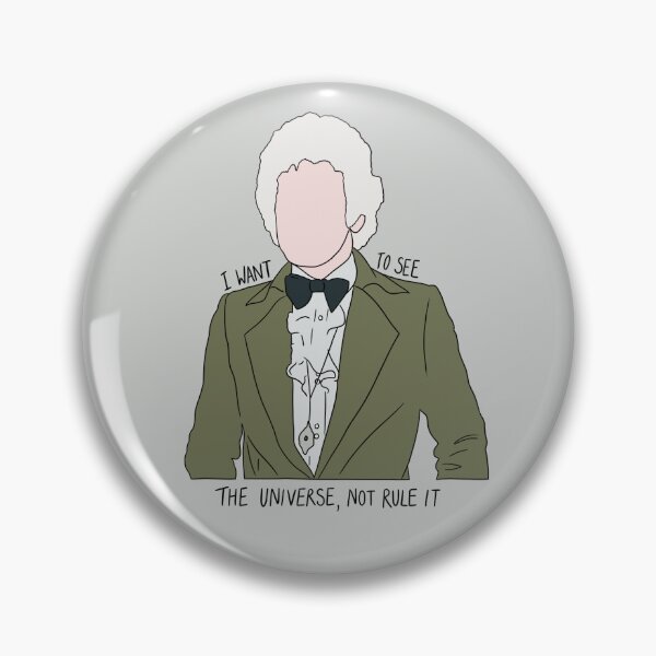 Item preview, "I Want To See The Universe, Not Rule It" Third Doctor Quote Print Design  designed and sold by abldesign.
