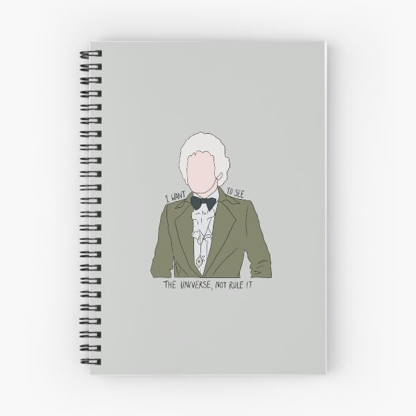Item preview, "I Want To See The Universe, Not Rule It" Third Doctor Quote Print Design  designed and sold by abldesign.
