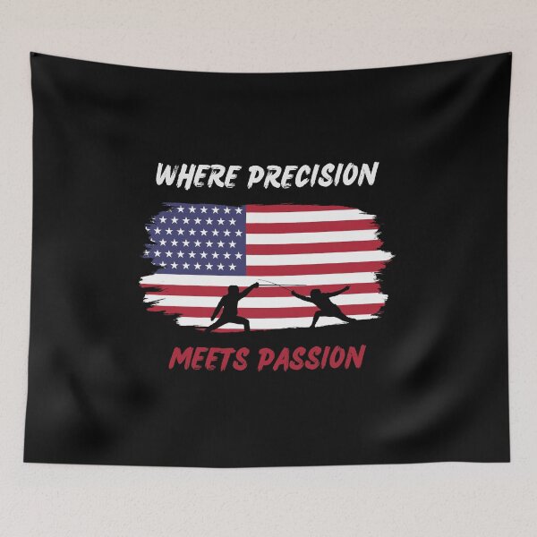 Item preview, Where precision meets passion american fencing designed and sold by Gilpro Designs.