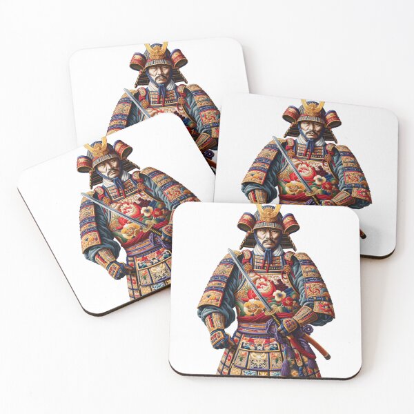 Item preview, Japanese Shogun in Full Armor with Sword with Embroidery designed and sold by kylmllr101684.