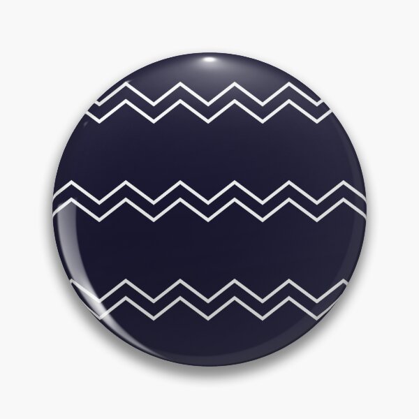Item preview, White zigzag lines on dark blue designed and sold by Enika.