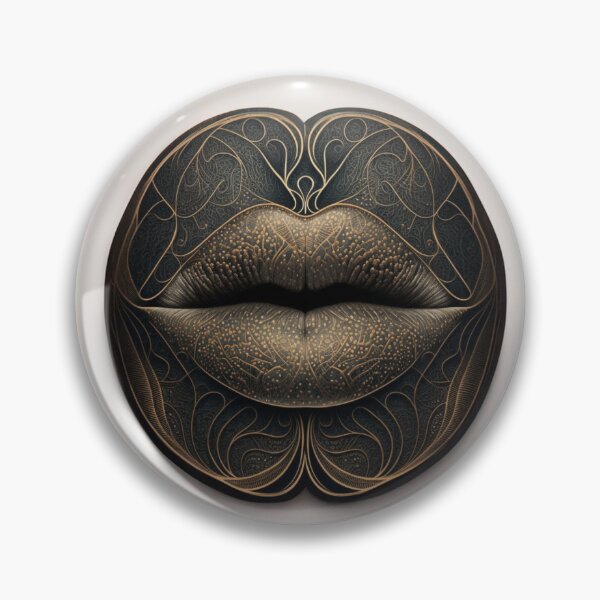 Item preview, woman's lips with intricate patterns designed and sold by Fantasymachine.