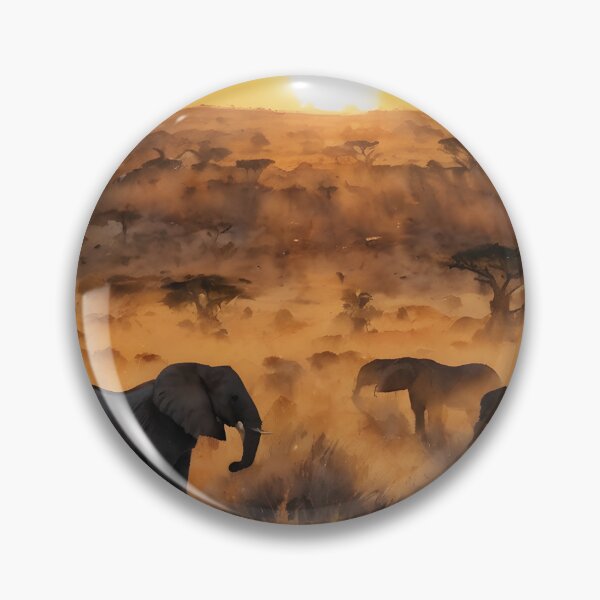 Artikelvorschau, Elephants at Dawn in the Serengeti entworfen und verkauft von Regina Koch.