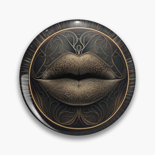 Item preview, woman's lips with intricate patterns designed and sold by Fantasymachine.