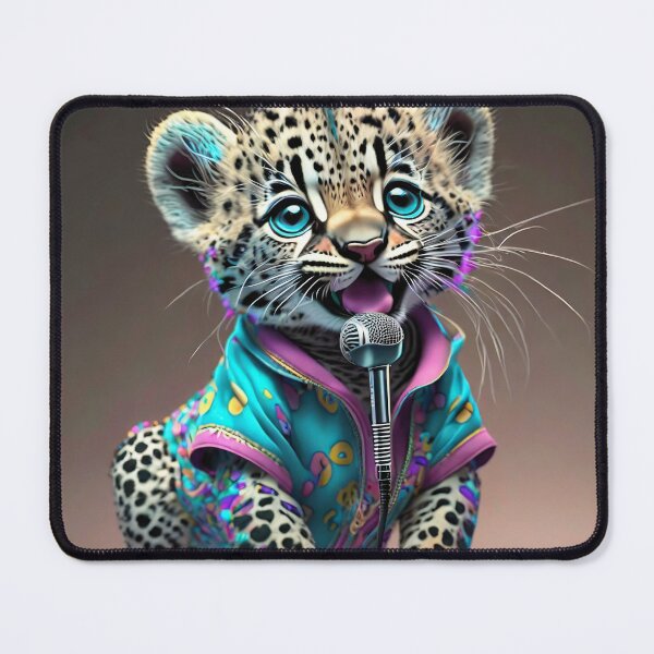 Item preview, Baby Cheetah Singing with Microphone designed and sold by JohnXD247.