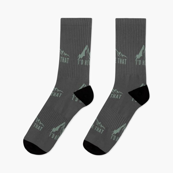 Item preview, I'd Hike That Mountain Peaks Silhouette designed and sold by CarleLS.