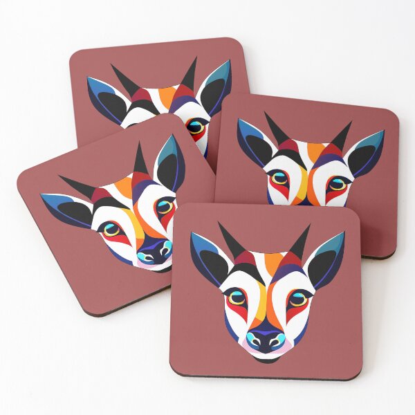 Item preview, Young deer with philistine - color illustration designed and sold by AD-Digital-Art.