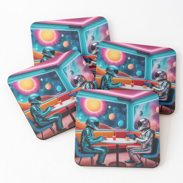 Item preview, Two alien beings in intergalactic cafe designed and sold by stevanovicigor.